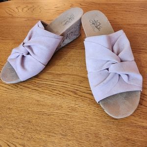 Lifestride Mallory light pink wedge 11w Never worn